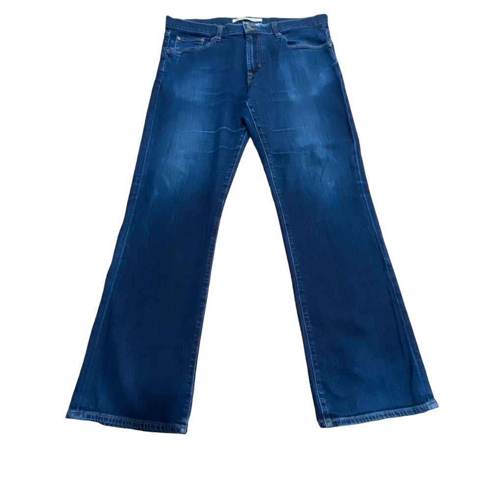 BIG STAR Jeans Mens 36R Pioneer Boot Cut Blue Distressed pockets 38x30